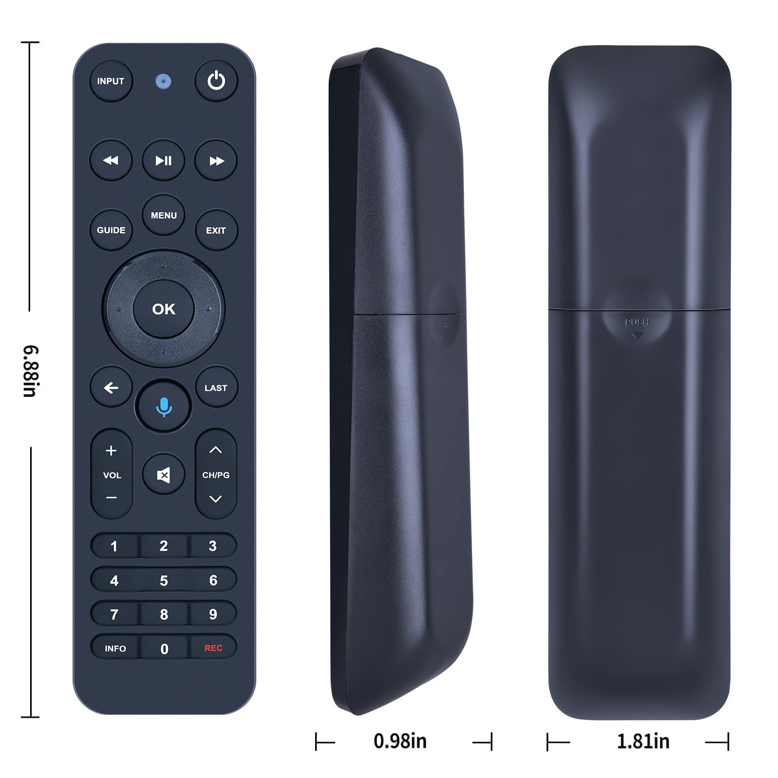 Mando a distancia de repuesto de voz para Verizon FiOS TV todo en uno, compatible con MG3-R32140B y VRC4100 BLE