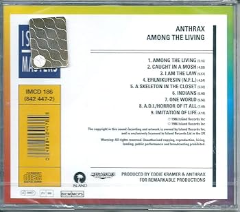 【国内盤帯・解説書付】Anthrax / Among The Living Anthrax: Among The Living – Atomic Books