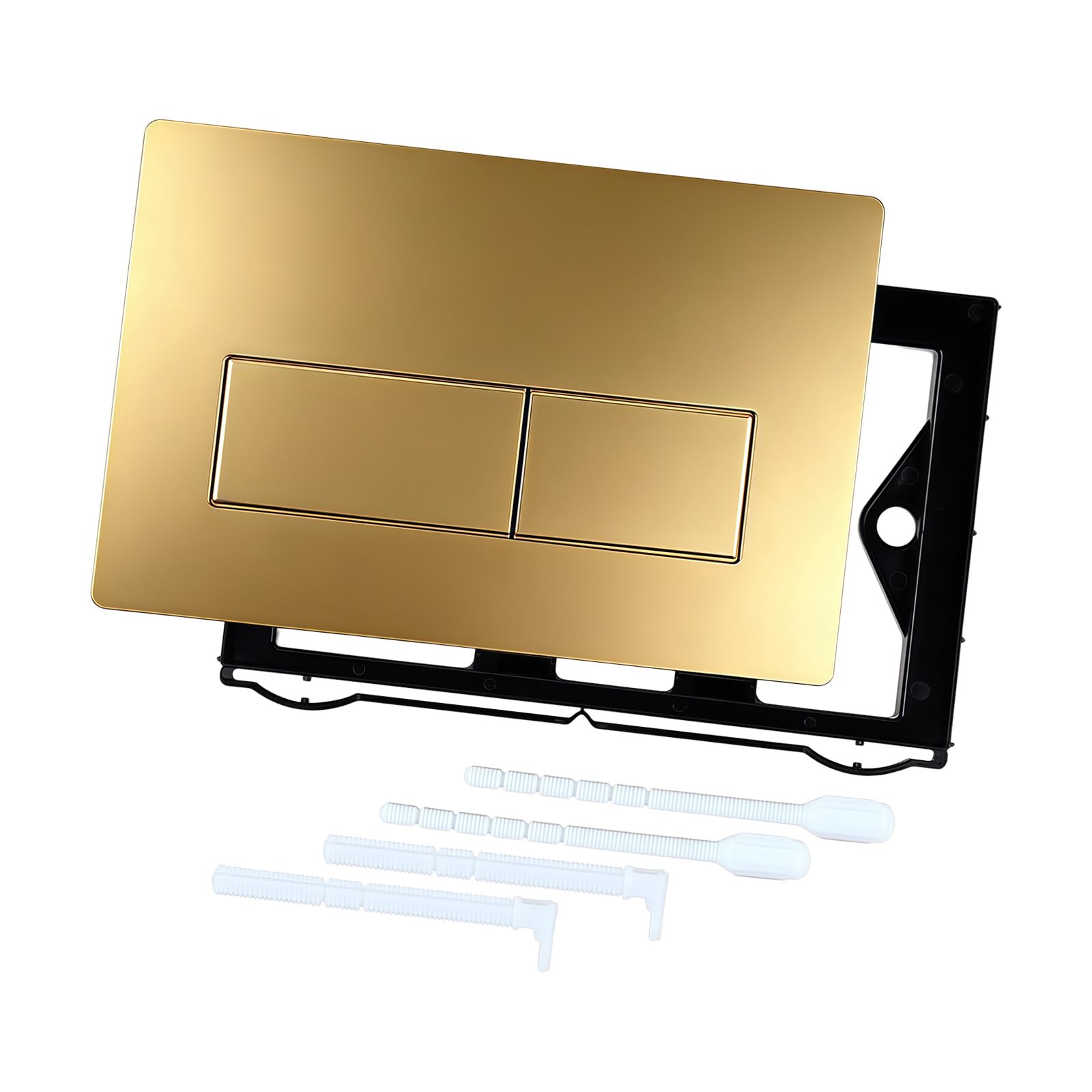 Fentency Gold Upgrades Water Tanks Button Panel Construction Easy Installs Strong Bathroom Flush Panel For Bathroom Abs Toilet Wash Button