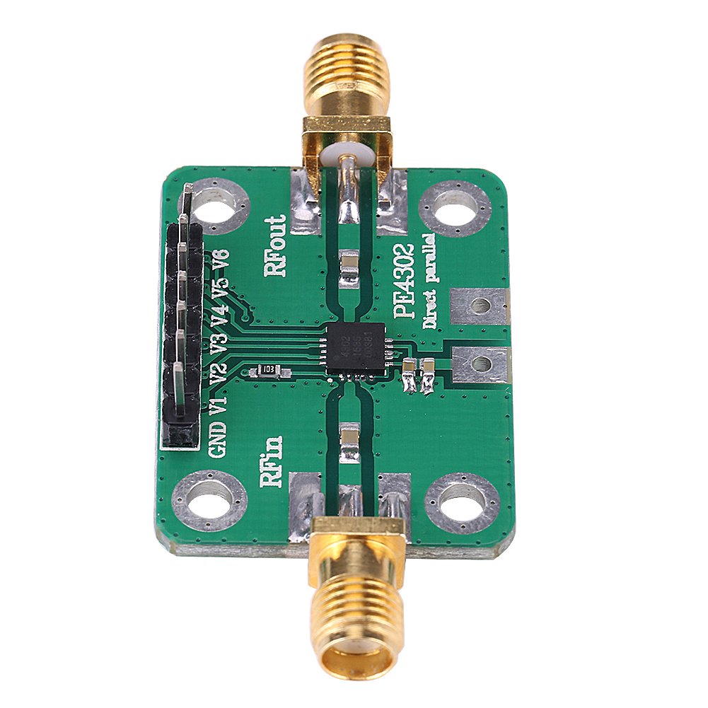 1pc PE4302 NC Attenuatori a Radiofrequenza Con SMA Connettore Femmina Parallelo Modalità Immediata 0.5dB 6Bit DC 5V 1MHz ~ 4GHz