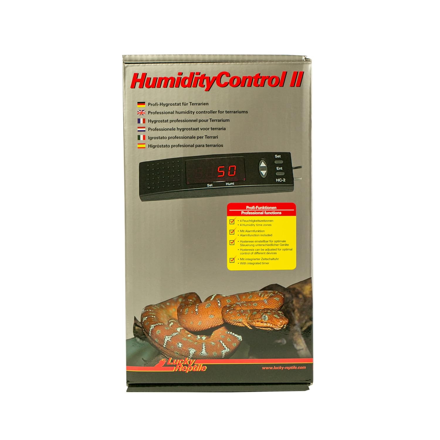 Lucky Reptile HC-2 Humidity Control II, Hygrostat für Terrarien, ca. 8x3x17 cm