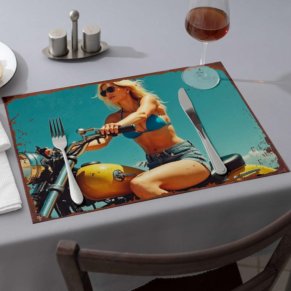Set de table en silicone lavable pour protéger le comptoir de cuisine des taches de plat