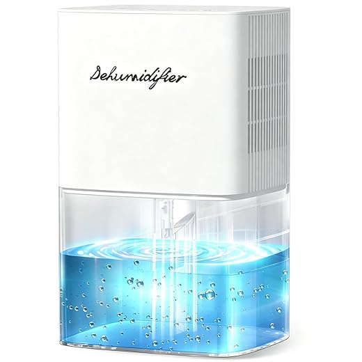 Dehumidifier 1657ML 58OZ Small Dehumidifier for Home 230 Ft² Safety Dehumidifiers Adjustable 10 Color Lights 5 Timers 3 Setting Modes Auto Shut Off Protection Low Noise For Bedroom Bathroom
