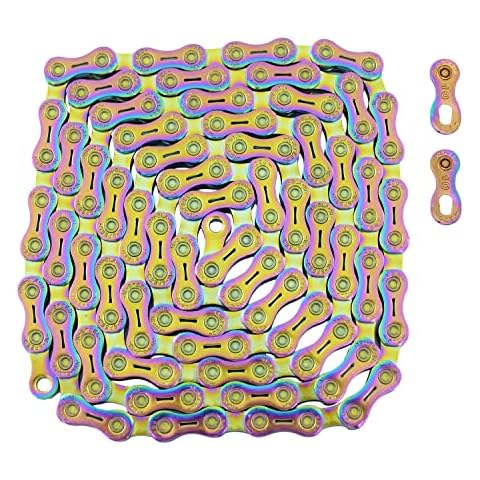 YBN 10-Gang-Kette, 120 Glieder, mit Power-Schloss Cover