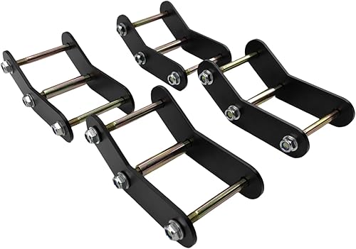 Kit de elevación de reubicación de grillete delantero y trasero de 2 pulgadas compatible con Jeep Wrangler YJ 1987-1995, kit de elevación de