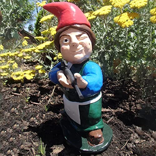 Cafele Funny Garden Gnomes Military Gnome Statue Figurines Naughty Gnomes For Lawn Porch Patio Yard Decorations (9Pcs) #TOP3
