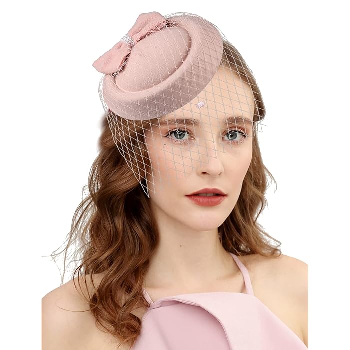Buy Cizoe Fascinator Hats for Women 20s 50s Vintage Pillbox Hat