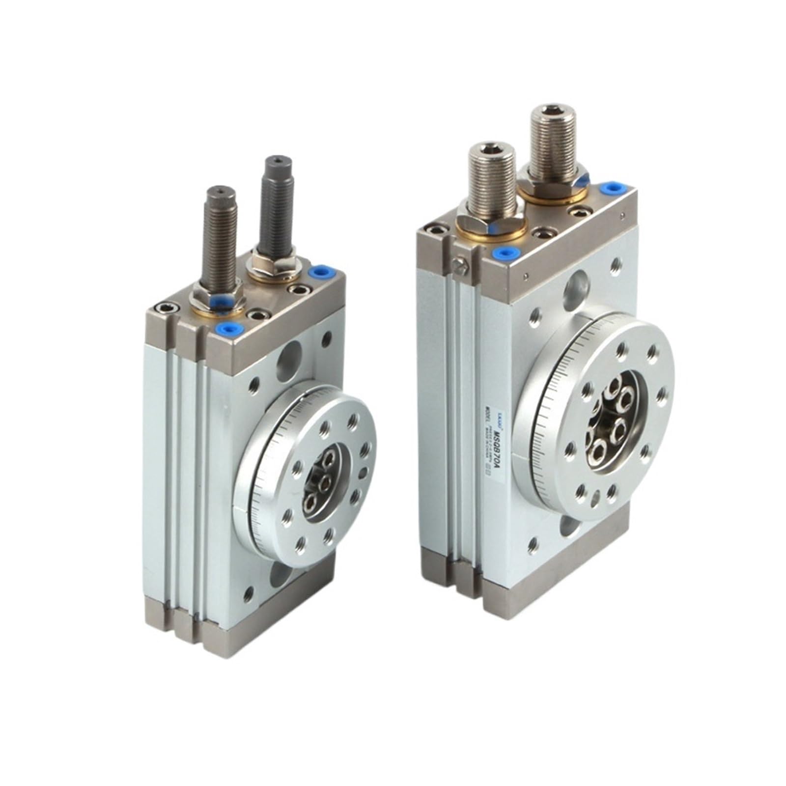 Pneumatyczny siłownik stołowy o podwójnym działaniu, pneumatyczny cylinder obrotowy typu MSQB-10A/MSQB-10R z wewnętrznym amortyzatorem | Cylinder pneumatyczny (MSQB-10A)