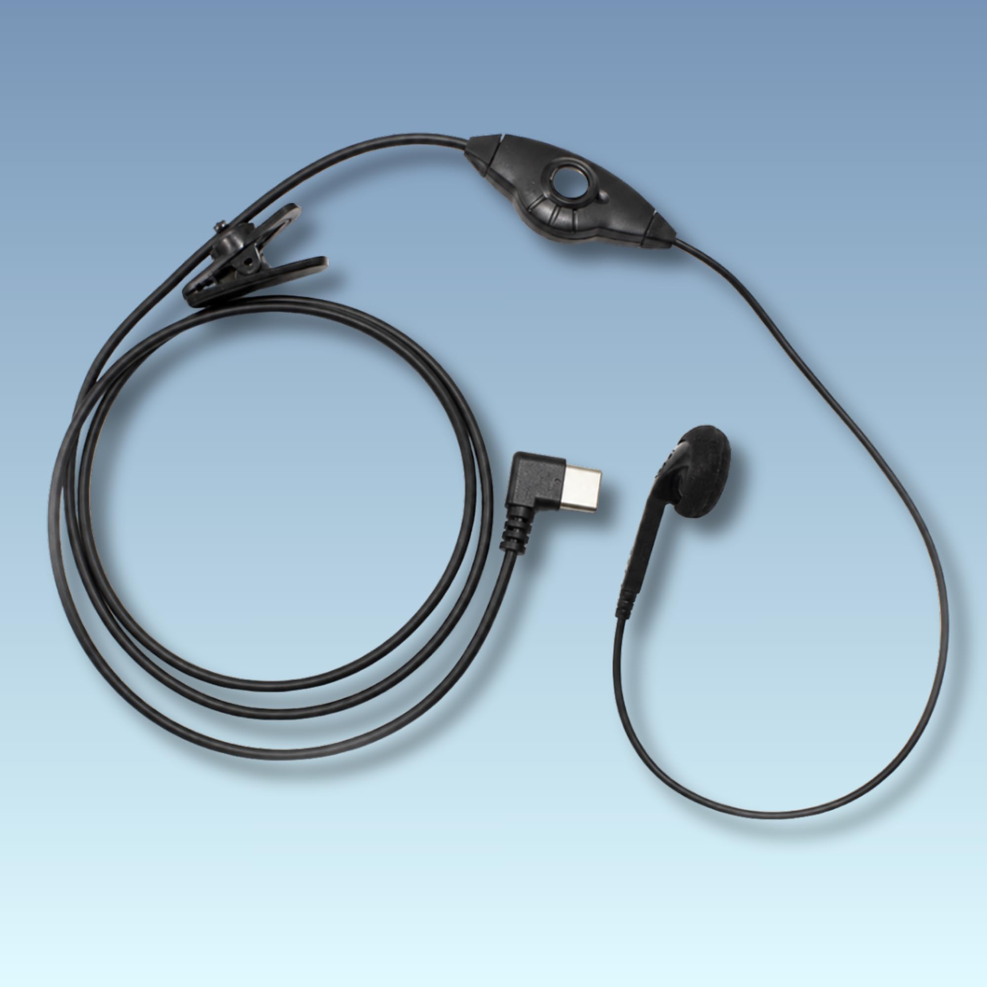 S26 PTT - Auricolari USB C con pulsante PTT e microfono (per team, Zello e altre app Walkie Talkie su smartphone Android/iOS) (confezione da 3)