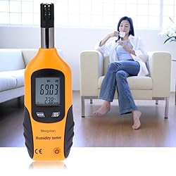 Digital Temperature and Humidity Meter with Dew Point and Wet Bulb Temperature Mangsen Digital Temperature and Humidity Meter