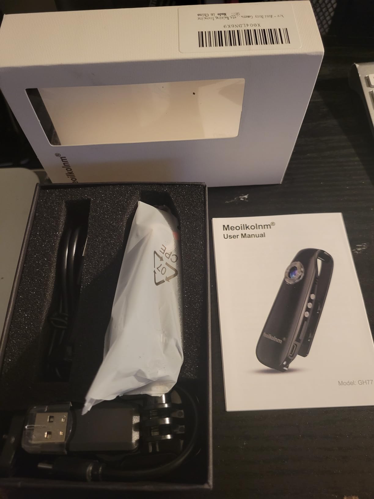 Chujianxi Mini Action Cam WiFi,Indossabile Body Cam 1080P,Thumb Bodycam