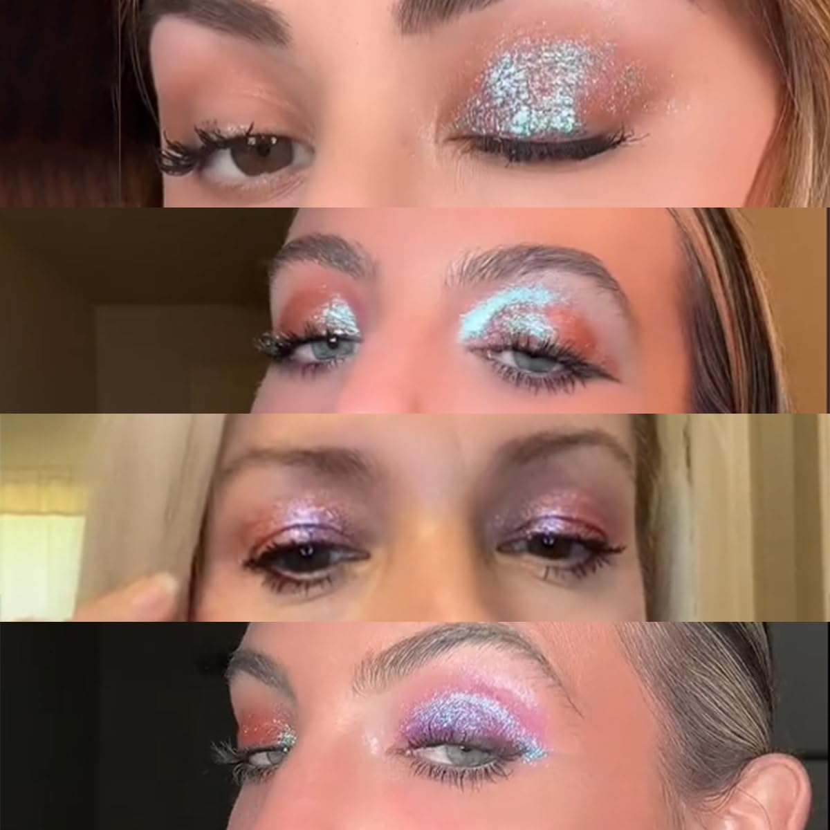 sudxin Adriana Nicole Cosmetics Eyeshadow, Single Shadows Ethereal Single Color-Shifting Eyeshadow, Shimmer Eye Shadows (Ethereal 1 PC)