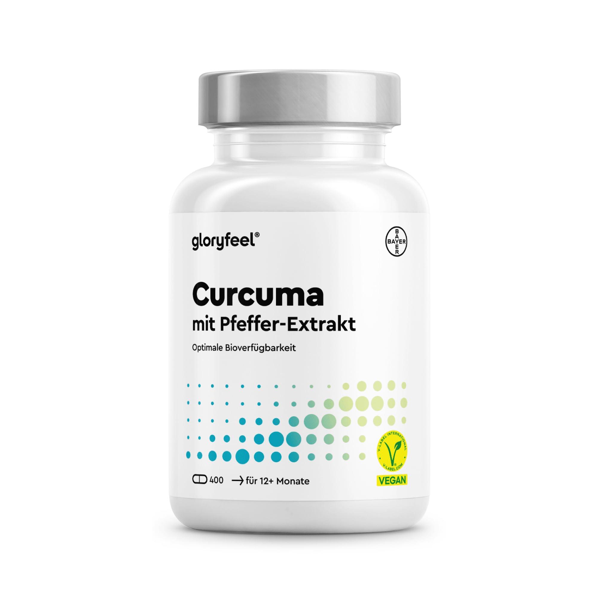 Curcuma Kapseln hochdosiert für 13 Monate - original Kurkumapulver - 700mg pro Kapsel mit Curcumin & Piperin - vegan - laborgeprüft & in Deutschland entwickelt