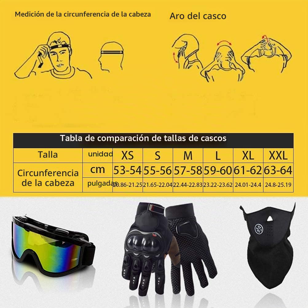 Casco profesional de motocross para niños y adultos, para motocross, todoterreno, con gafas protectoras, guantes, cubierta facial