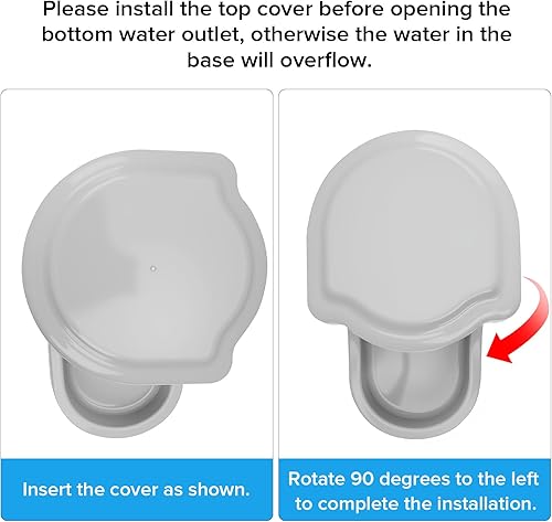 Miniatura 4 de Kenond Dispensador automático de agua para perros de 2.5 galones, cuenco de agua por gravedad para perros, dispensador de agua grande de 9.5 L,