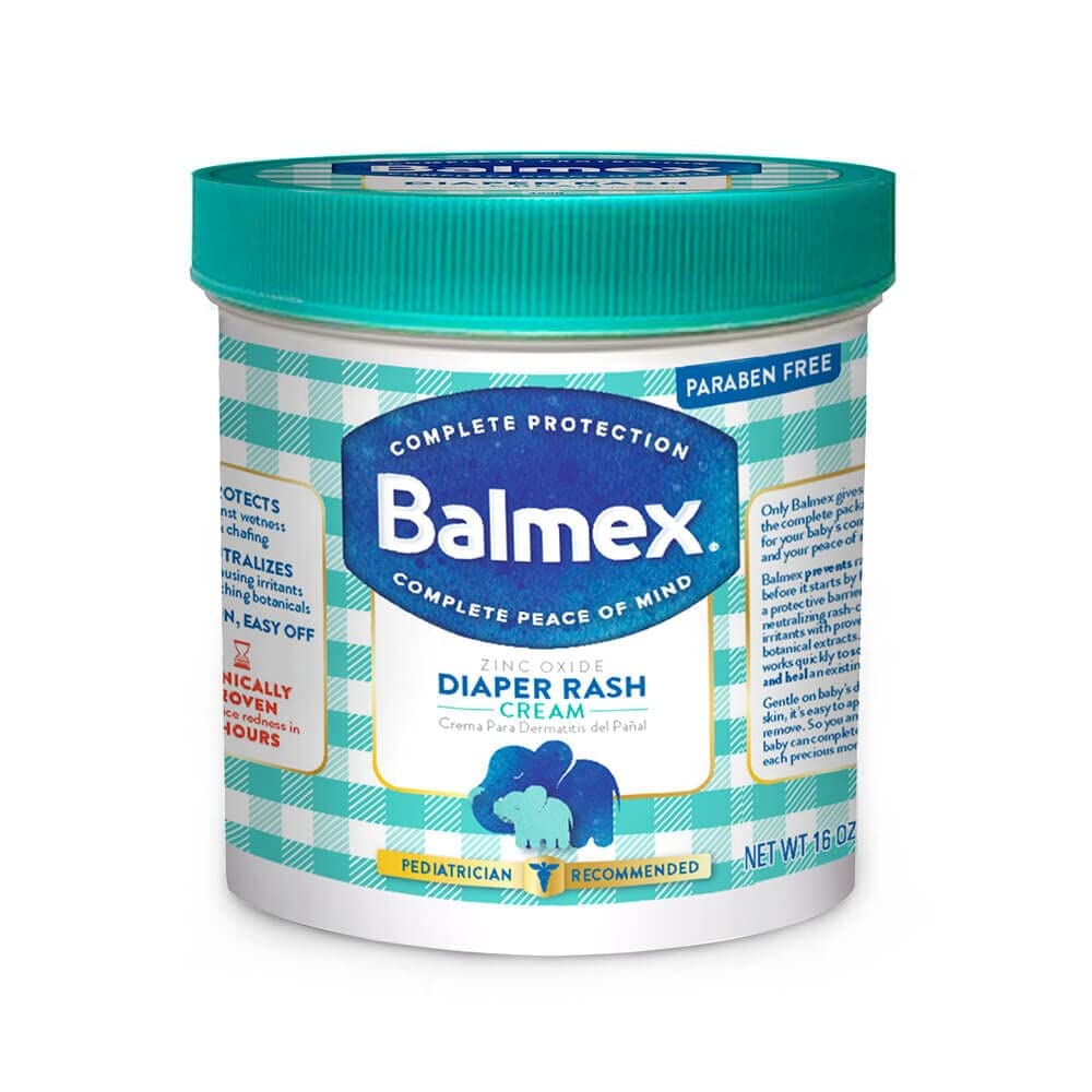 Amazon.com: Balmex Diaper Rash Cream with 11.3% Zinc Oxide Active