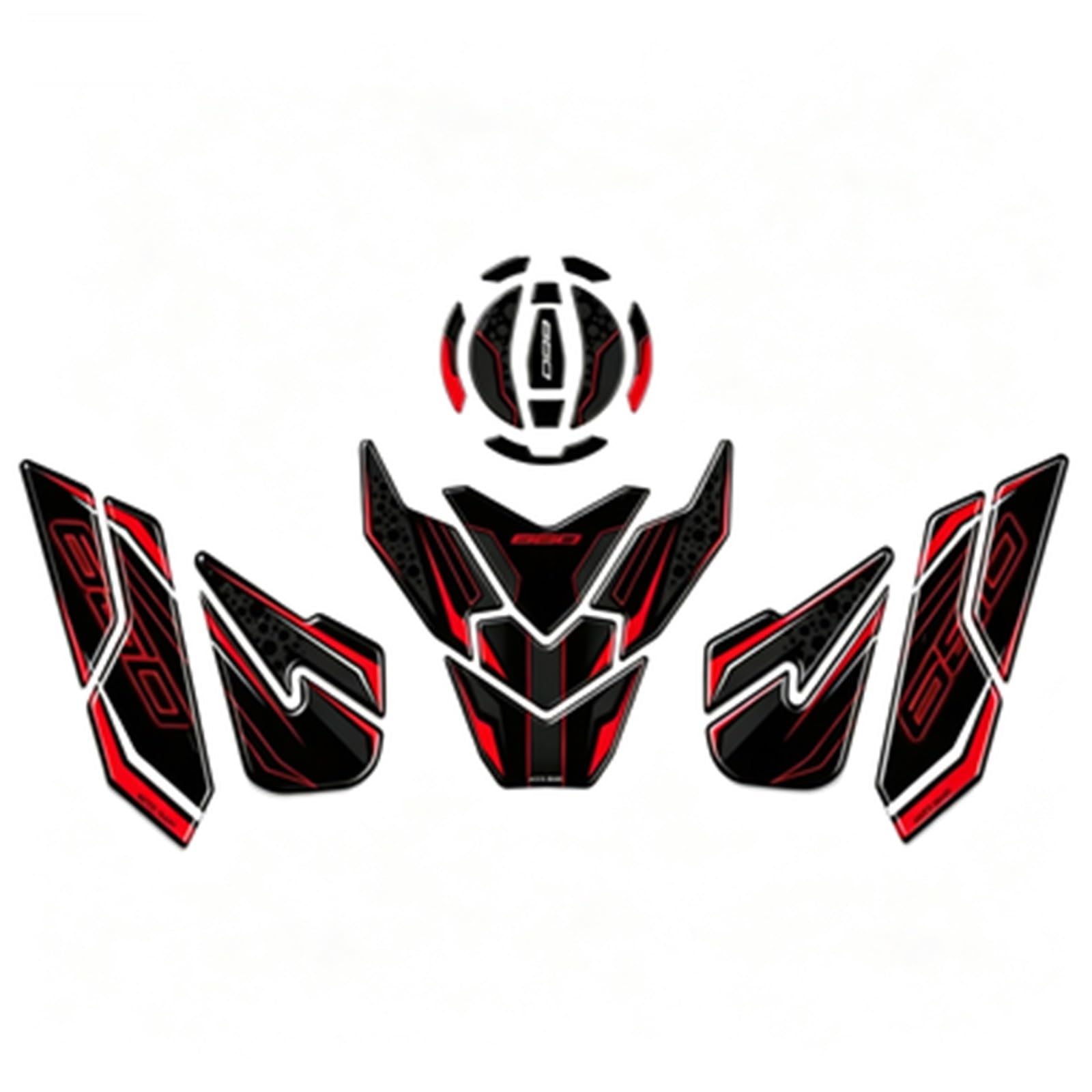 Piwine Color8 Tank Pad Sticker Motorcycle Fuel Protection Decal For Kawasaki For Versys 650 2024 2023 2022 Kneepad