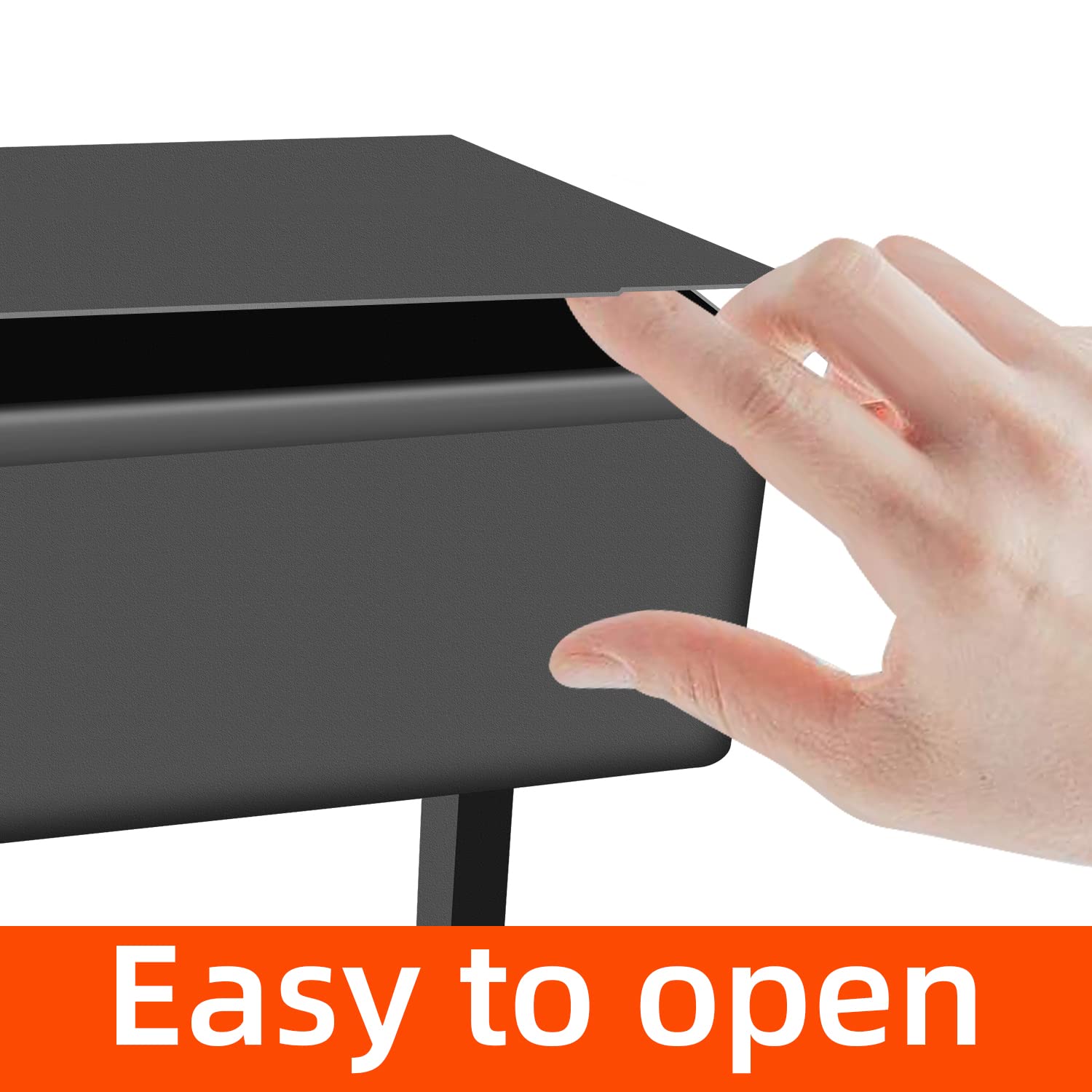 Soporte para toallas de papel de cocina con peso, soporte resistente para toallas de papel con base inoxidable para rollos de toallas de papel estándar y megarrollo de toallas de papel (negro escarchado) 4