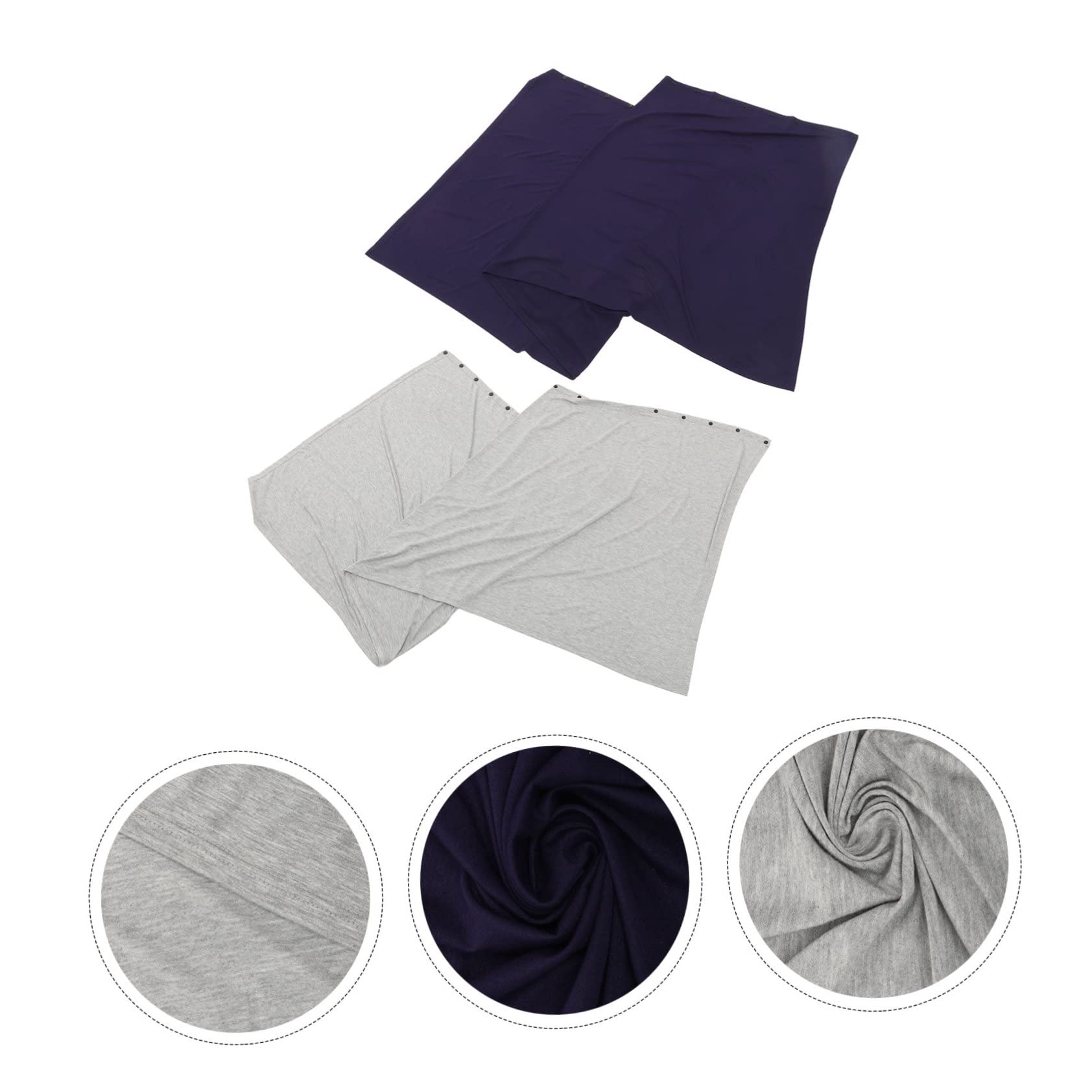 IMIKEYA Châle d'Allaitement Multifonctionnel 2Pcs Écharpe Respirante en Coton Couverture d'Allaitement Sûre et Confortable pour L'Extérieur Maison
