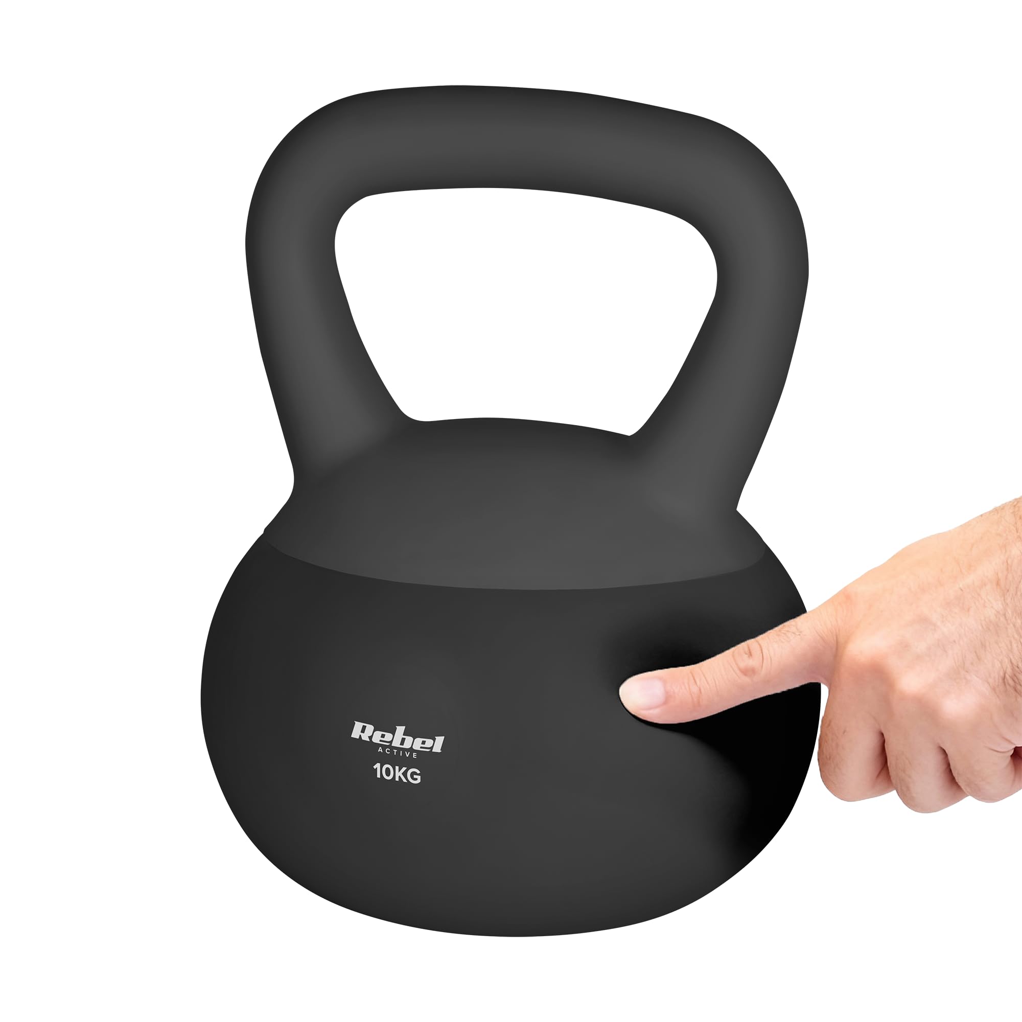 Rebel Soft Kettlebell 10kg PVC souple sûr silencieux Hantel pour la forme physique
