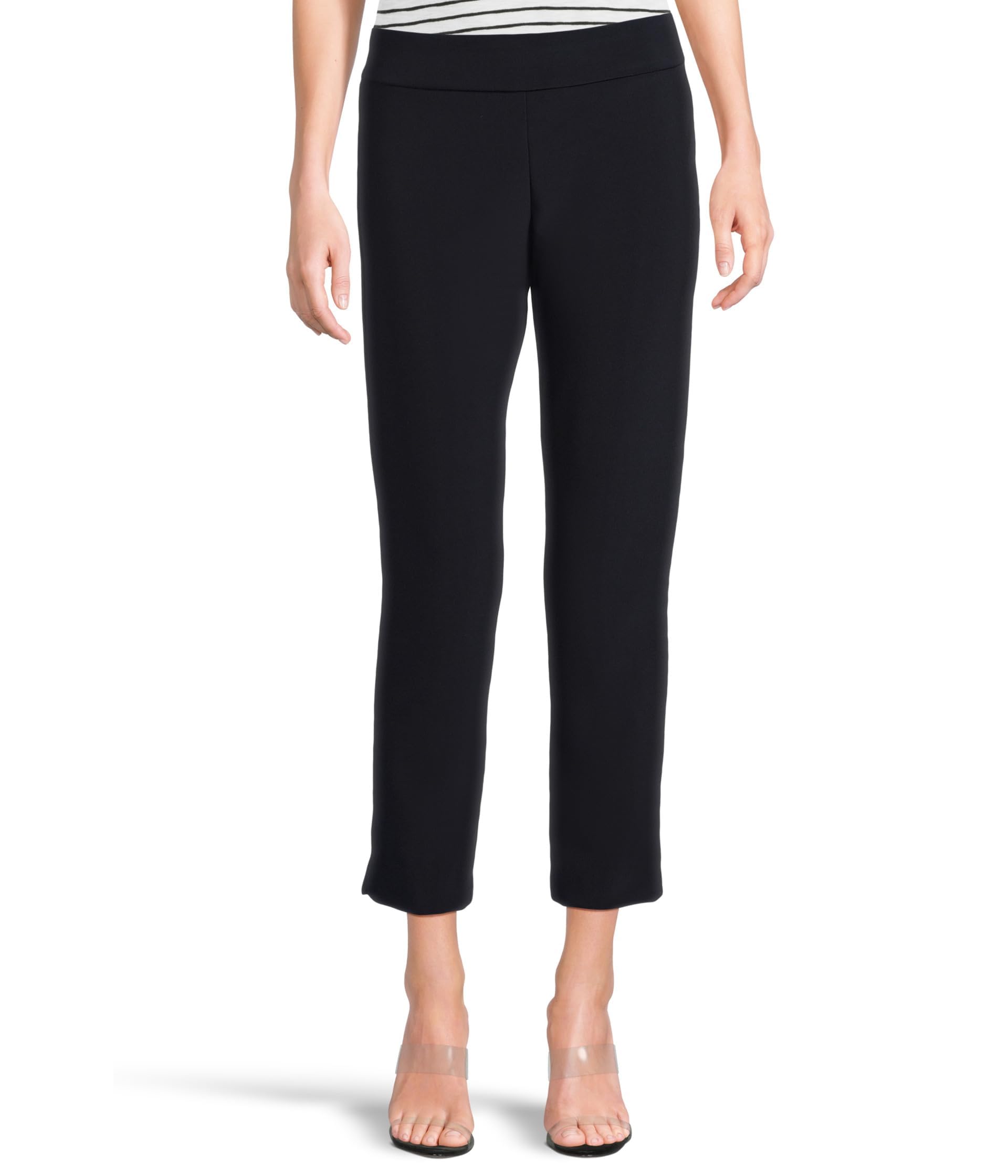 Krazy Larry Womens Pull on Microfiber Ankle Pants