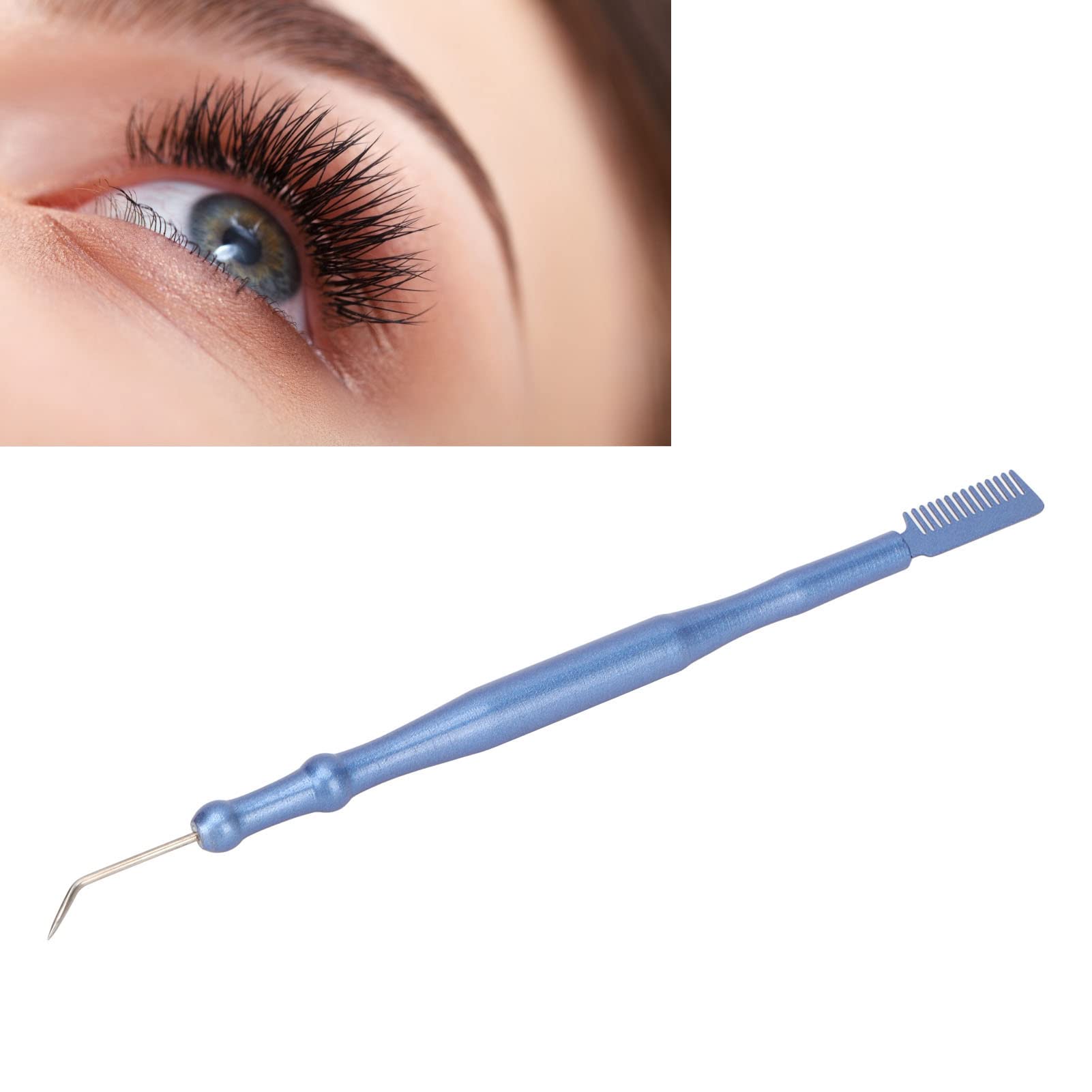 Herramientas para Permanente de Pestañas, Herramientas para Levantar Pestañas, Compactas, Portátiles para el Hogar, 2 uds. (BLUE)