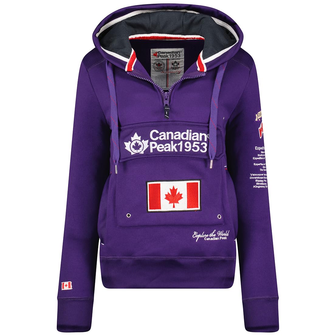 Canadian Peak Gyrelle Lady - damska bluza z kapturem z kieszeniami - damska bluza z długim rękawem ciepła - sezon damski jesień zima wiosna lato