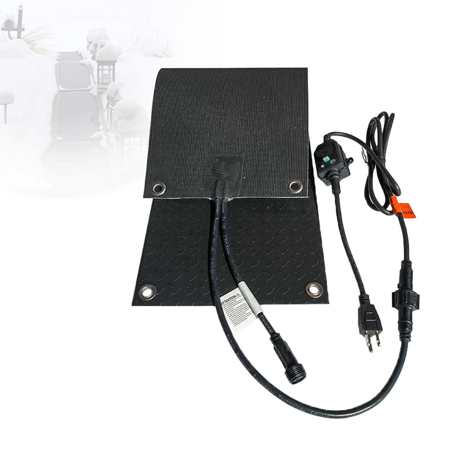 Tapetes Calefactados para Derretir La Nieve, Tapete Calefactado Antideslizante para Exteriores, Tapete Calefactado para Entradas De VehíCulos, Tapete Antideslizante 1pcs-25 * 76cm