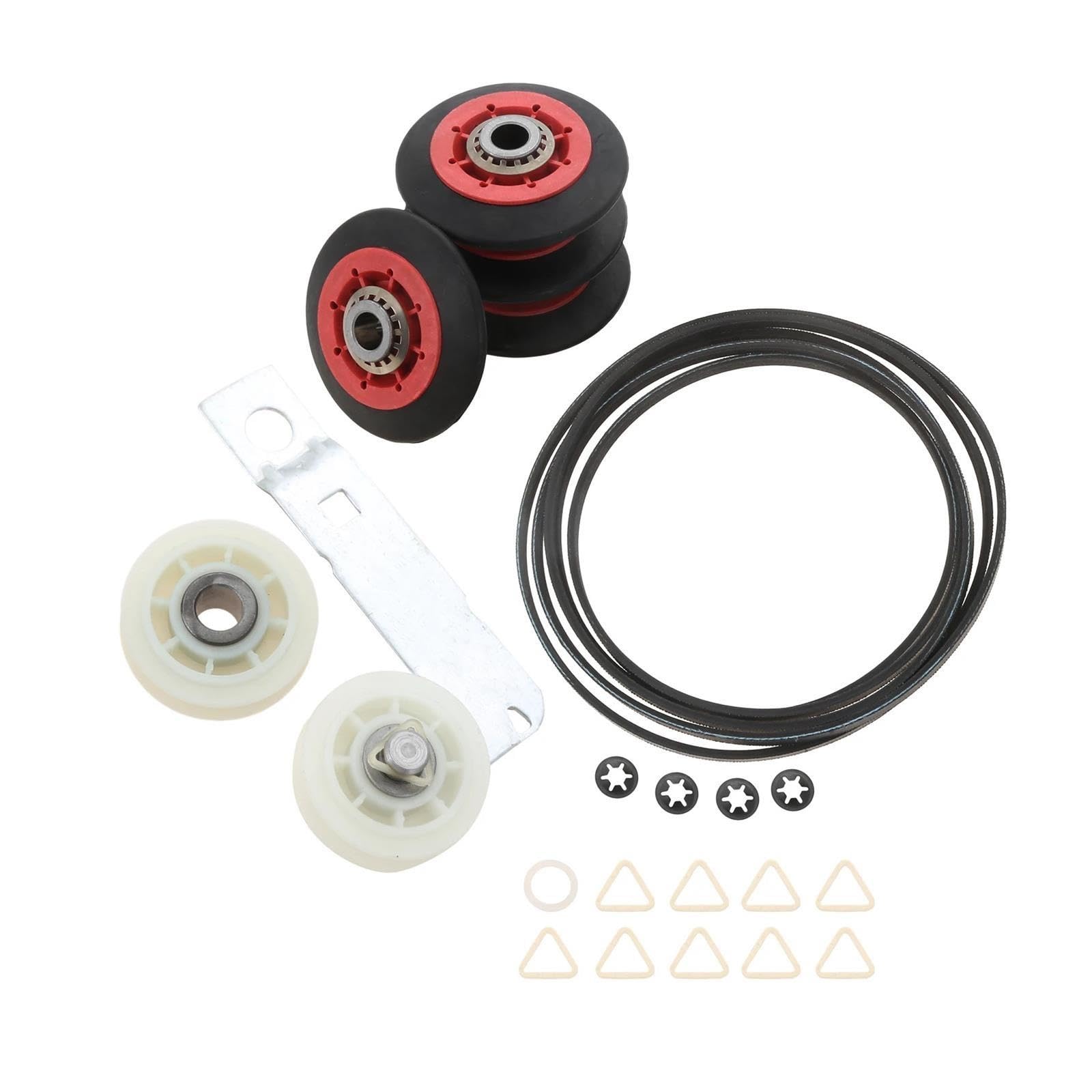 Kit de reparación de Secadora 4392067, Compatible con Whirlpool, con polea tensora 279640, Correa 661570, Rodillos de Tambor 8536974 W10314173