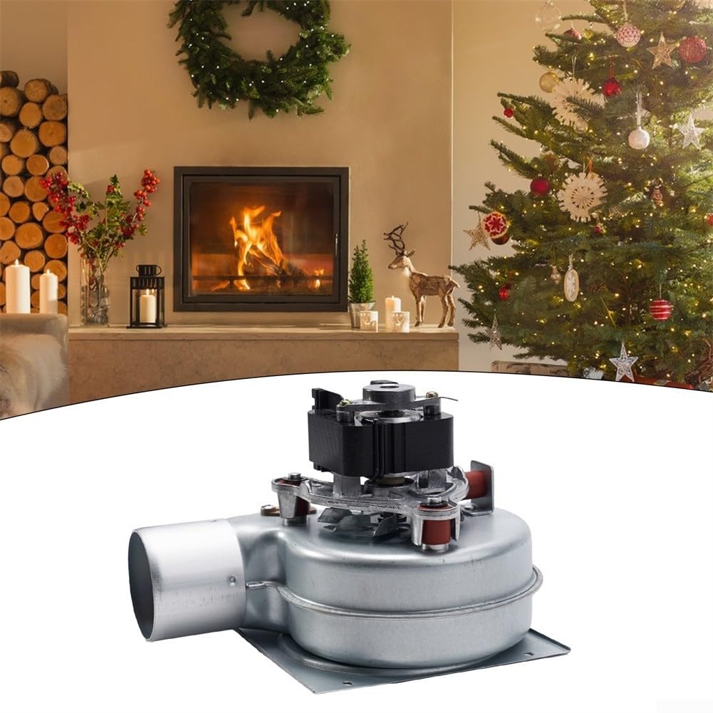 Ventilador de chimenea 35W 220V Resistencia a altas temperaturas Bajo ruido 2000 RPM Ventilador de repuesto de hierro para estufa, motor de horno, ventilador de caldera