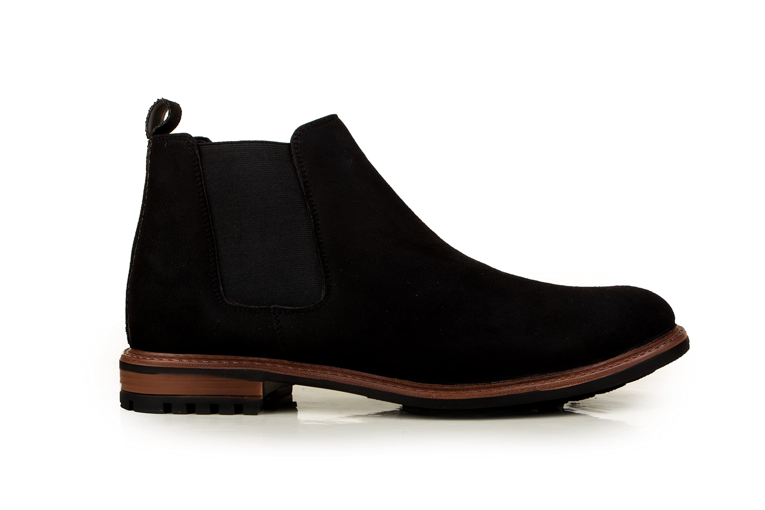 CLIFF FJORD Mens Casual Suede Leather Chelsea Boots | Comfortable Winter Shoes Without Laces (Black, Numeric_9) (B09ST72H4R) Amazon Price History, Amazon Price Tracker
