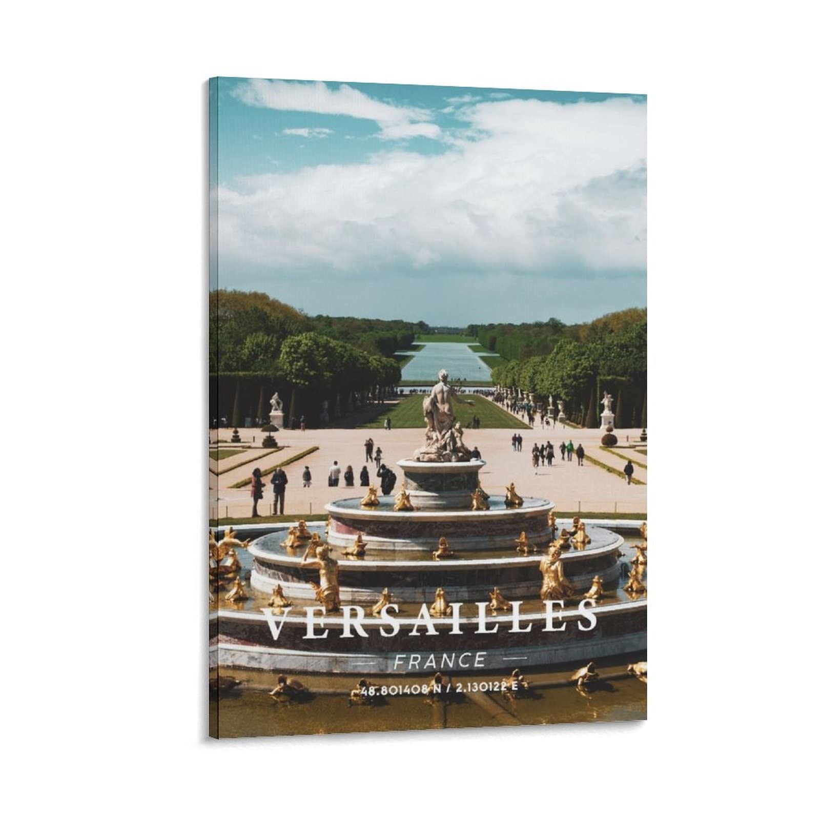 ONOTIO Versailles Gardens France Vintage Travel Posters Landscape 16x24inch(40x60cm) Wall Art Picture Print Canvas Art Poster Modern Family Bedroom Decor Posters