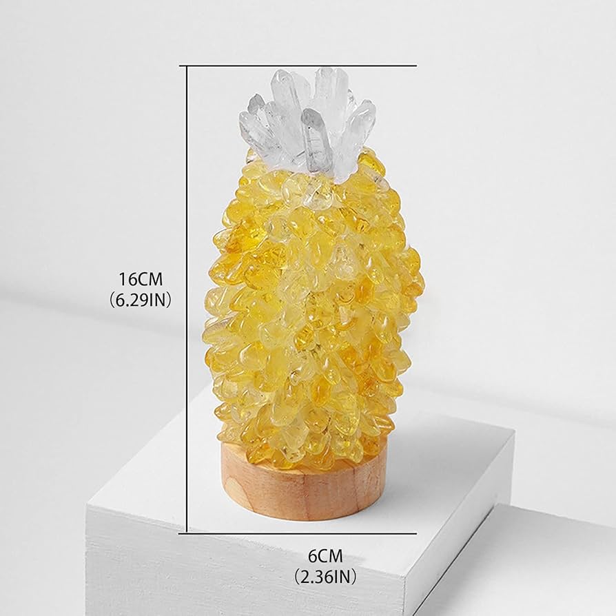 アメジスト 天然アメジスト水晶石パイナップルライトナイトランプクリスタルトリートメントクォーツポイントビーズ装飾ライトランプチャクラ  アメジストナイトライト (Emitting Color : Pink)