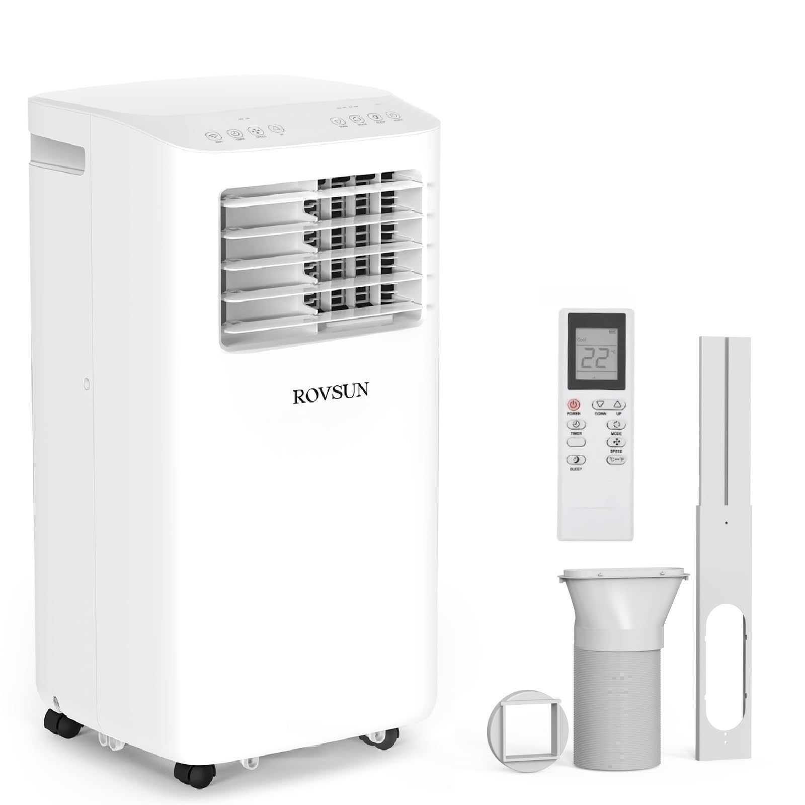 ROVSUN 10000 BTU Portable Air Conditioner with Remote Control 3-in-1 Room AC Unit Fan Dehumidifier with Digital Display