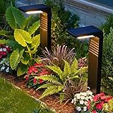 6 Pack Solar Pathway Lights, Dual Warm & Cool White Modes, Waterproof Outdoor Solar Path Lights for Garden, Lawn, Driveway & Walkway – Perfect for Backyard & Landscape Décor
