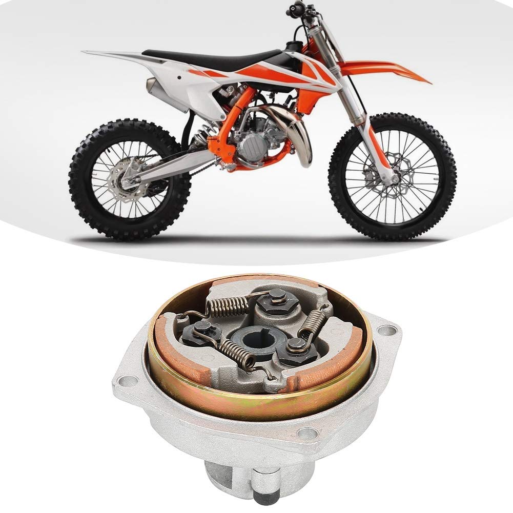 Plaque de Cloche de Tambour D'embrayage Aramox, Boîtier de Cloche de Tambour D'embrayage 6T T8F + Alliage D'acier de Plaque Adapté pour Mini Pocket Quad Dirt Bike ATV