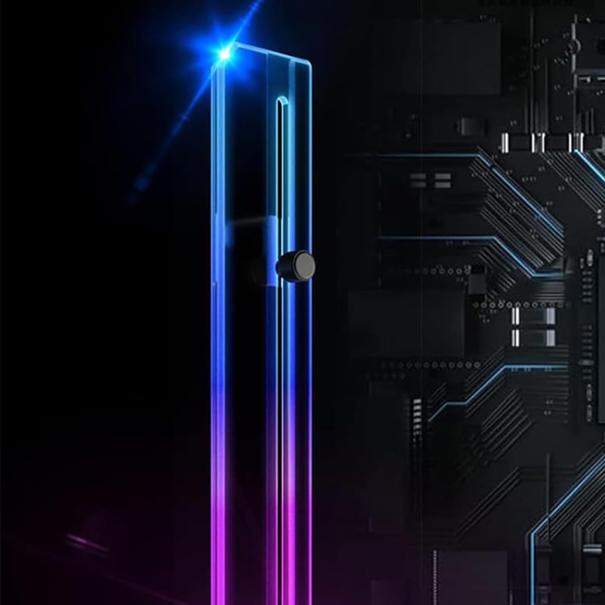 Soporte para tarjeta gráfica ARGB, soporte para GPU, ranura única ajustable con soporte para video ARGB de 5 V y 3 pines, soporte para GPU GH03ARGB
