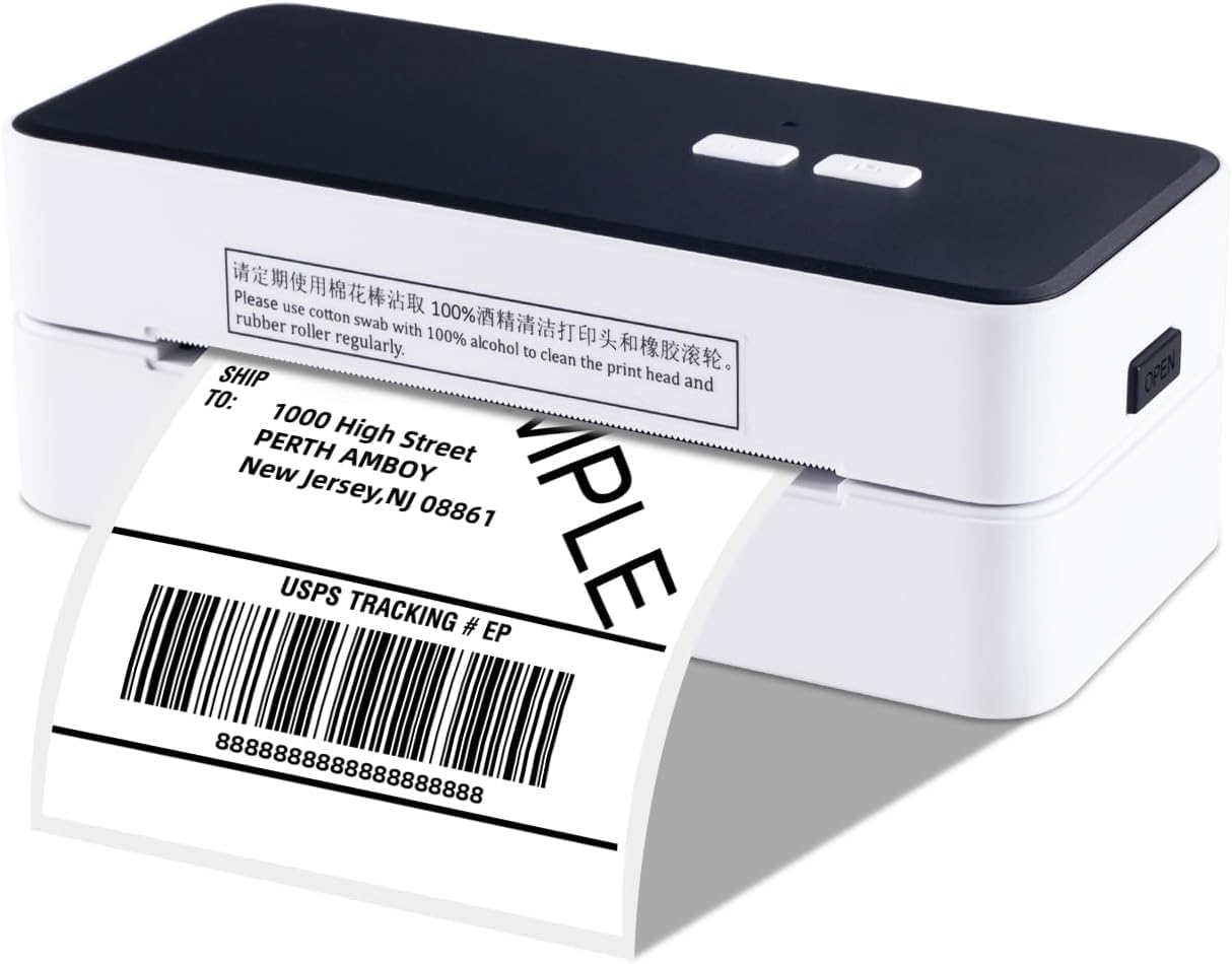 LFPERT DHL Labelprinter, USB, thermische printer, 4 x 6, verzendlabelprinter voor barcode-verzendlabels, labelprinter 4 x 6, compatibel met Ebay, , Etsy, Shopify, UPS, ondersteunt Windows, Mac LFPERT DHL Labelprinter, USB, thermische printer, 4 x 6, verzendlabelprinter voor barcode-verzendlabels, labelprinter 4 x 6, compatibel met Ebay, , Etsy, Shopify, UPS, ondersteunt Windows, Mac