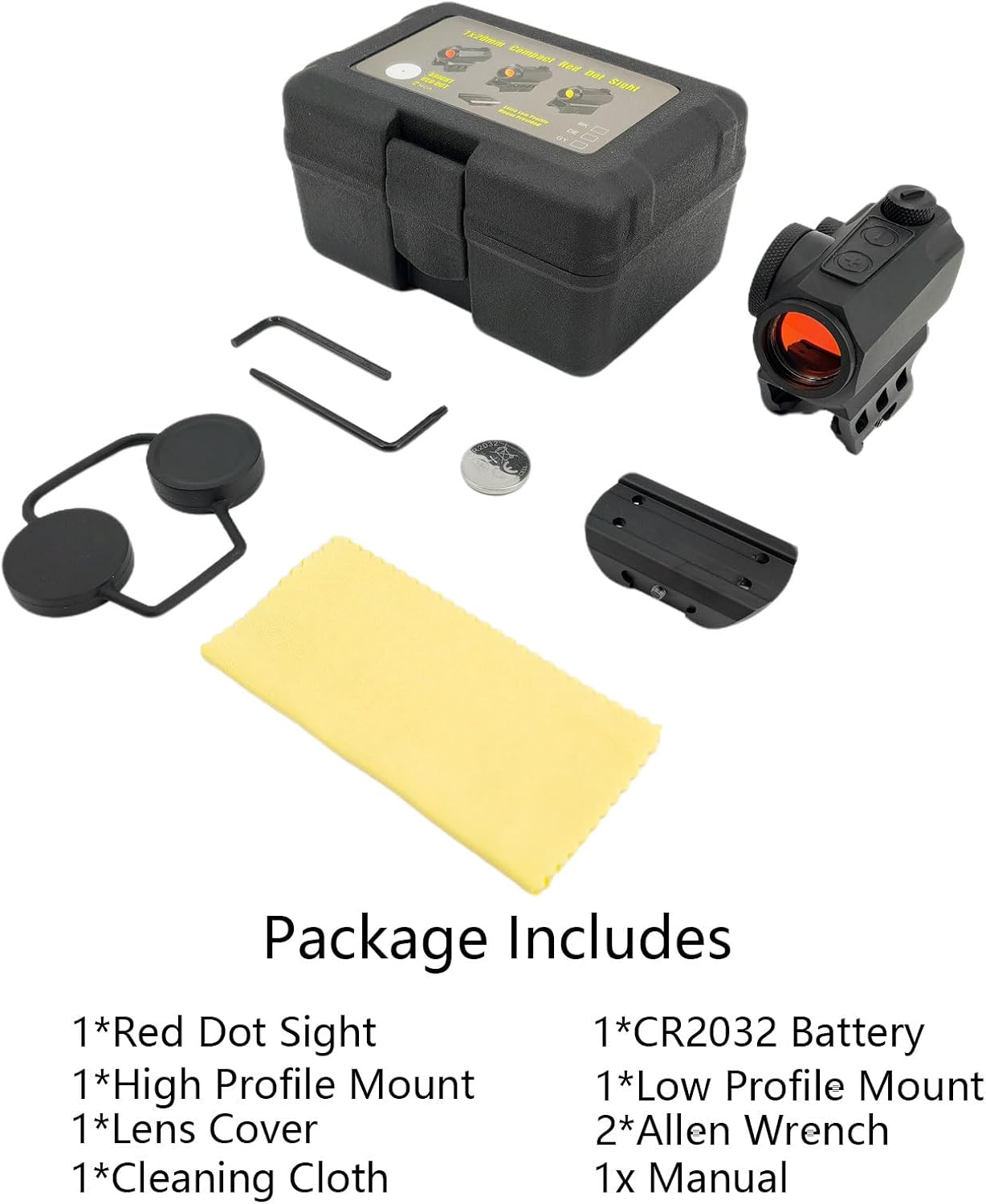 2MOA Motion Awake Red Dot Sight for Rifle, 11 Brightness Adjustable, IPX7 Waterproof 1000G Shockproof Compact Optics, Absolute Co-Witness Mount, 20mm Rail Mount Rifle Scope