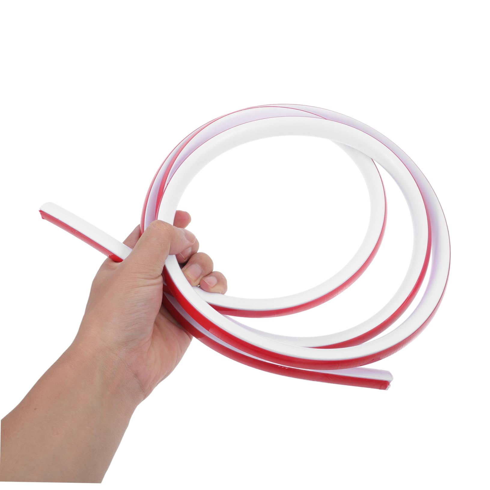 NULYLU 2m Shower Door Seal Self-Adhesive Trim Bathtub Splash Guard and Flexible Molding for Bathroom Corners and Cabinet Edges Design