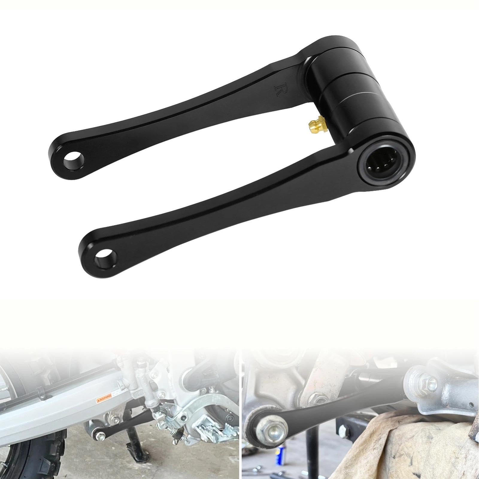 CRF300L Collegamenti di Abbassamento Sospensione Posteriore Compatibili con CRF 300L RALLY 2020-2024 Motocicletta Kit Accessori CNC Regolabile a Leva di Abbassamento (Nero)