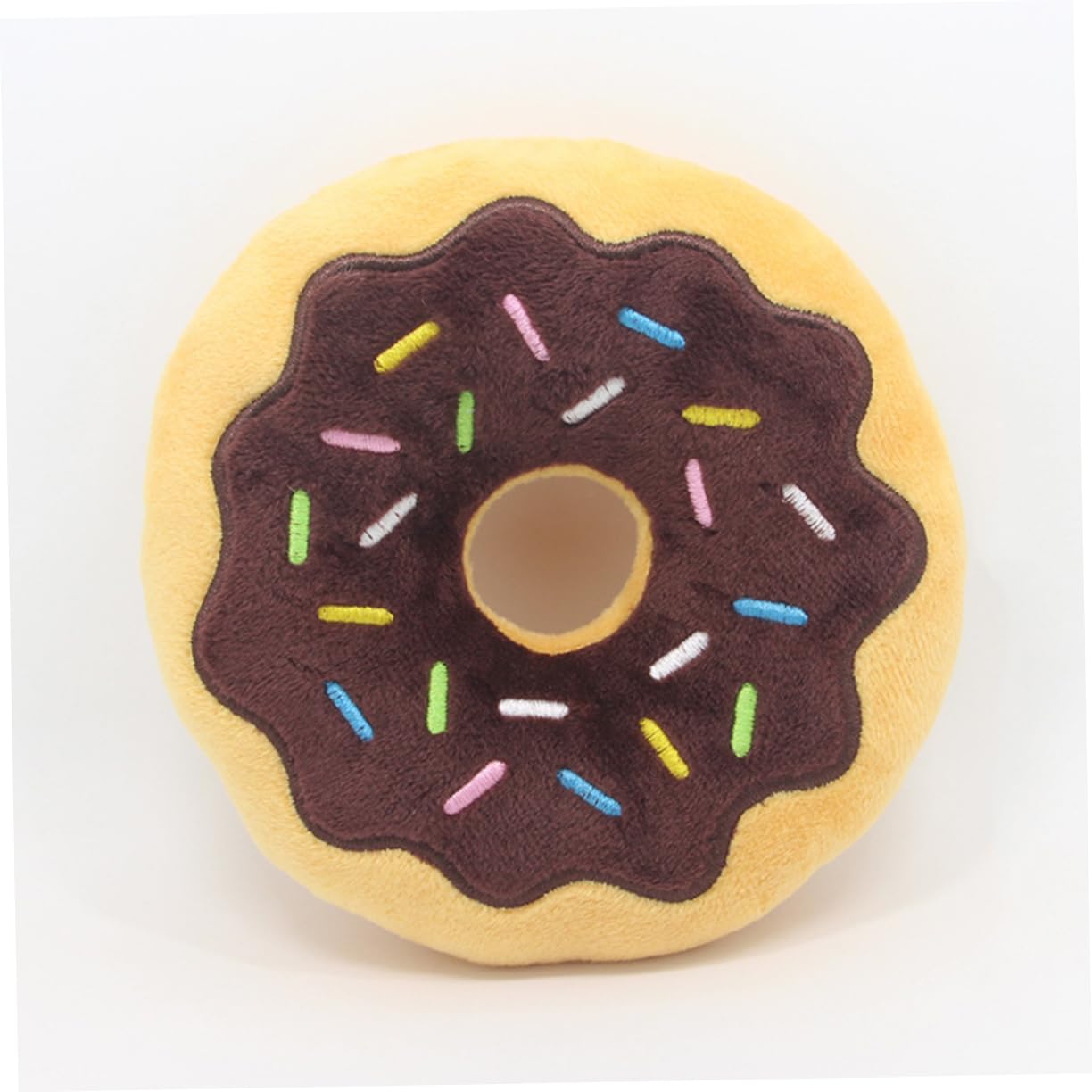Beaupretty 9pièces Jouet à Mâcher pour Chien Peluche Forme De Donut De Couleurs Aléatoires Stimule Ennui Et Favorise La Santé des Chiens