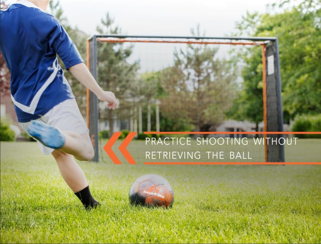 Goalrilla Kid's Football Trainer - Black/Orange