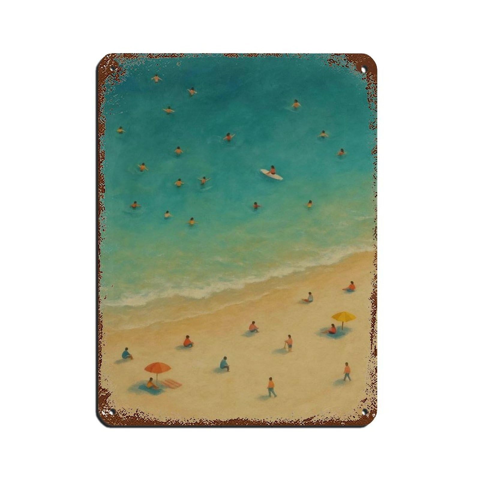 Plaque vintage métal murale 30x40 pour pub, café et cuisine