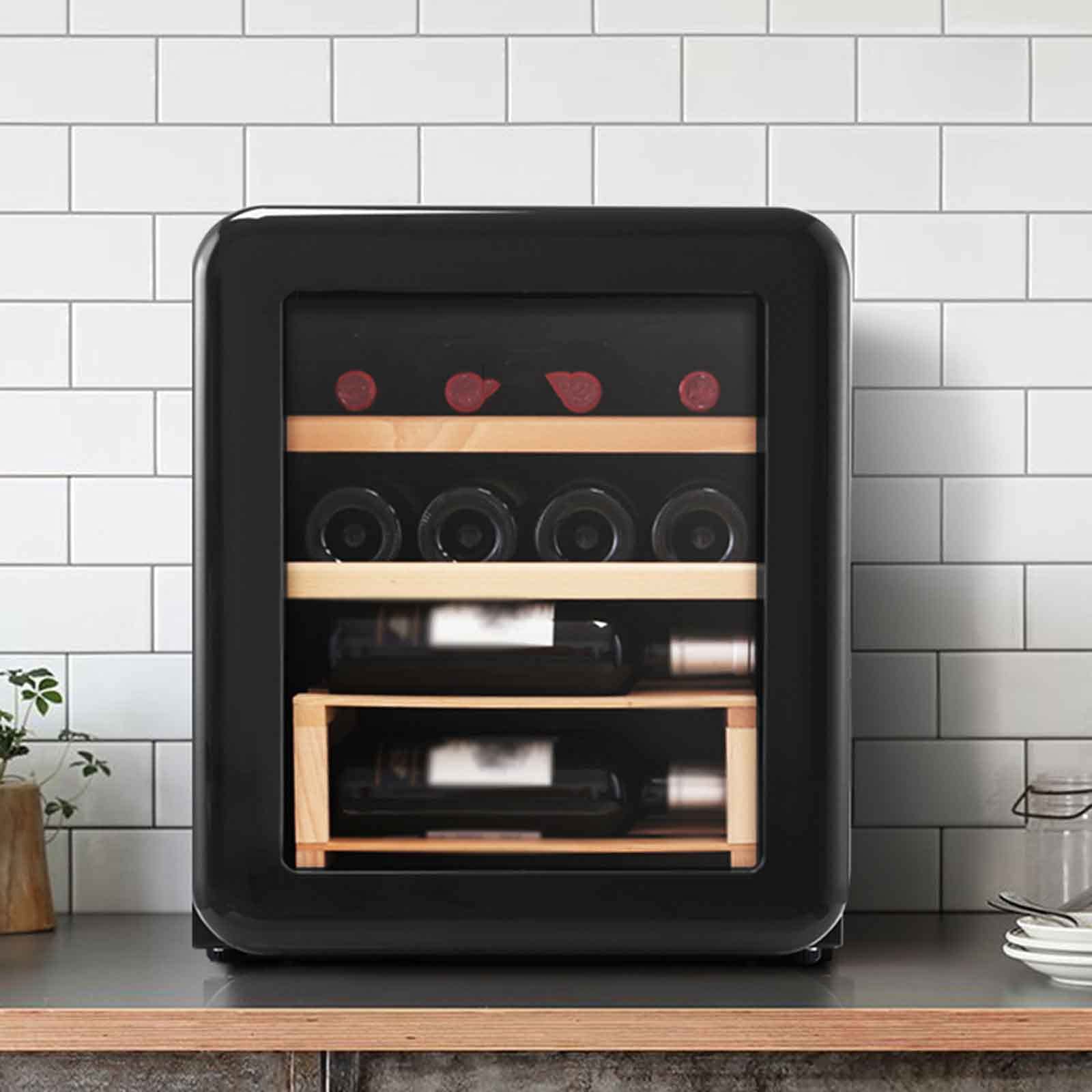 DINGYXIN Red Wine Warmer,Beverage Refrigerator and Cooler Outdoor Drinks Cooler Fridge 4°C~22°CConstant Temperature Storage Compressor Fridge Can Hold: 12 Bottles on Fridge.com