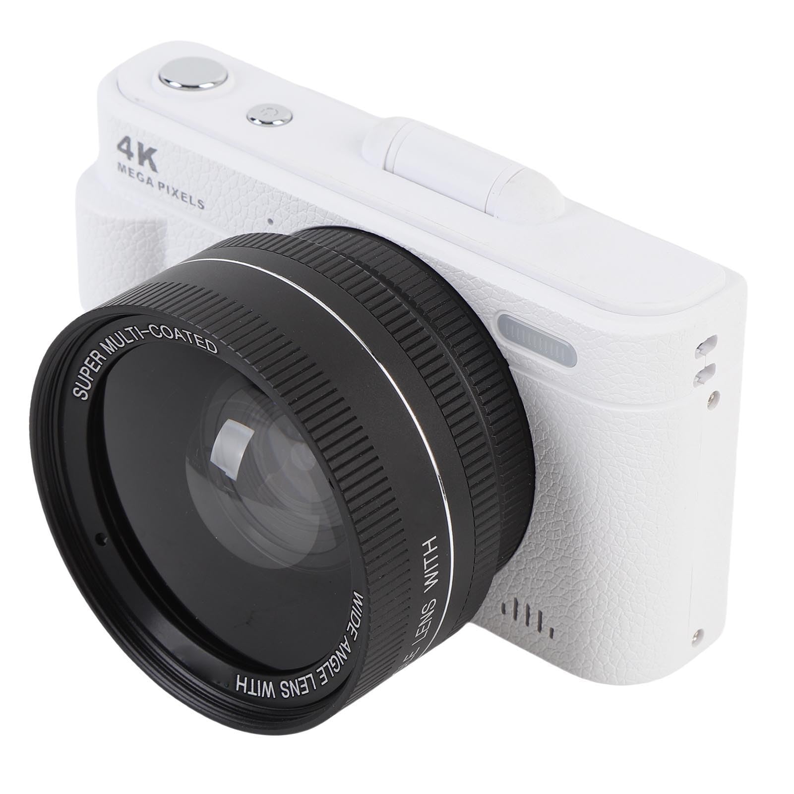 SENECESLI Fotocamera Digitale 4K per Fotografia Autofocus, Fotocamera da Vlogging da 64 MP per YouTube, Telecamere da Viaggio Compatta a Schermo di Lancio per Adolescenti