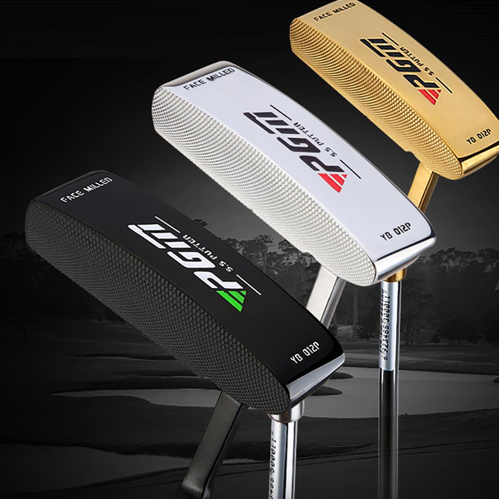 Putter de hoja de golf para zurdos con agarre suave para golfistas masculinos y femeninos, putter de palo de golf izquierdo para entusiastas del deporte