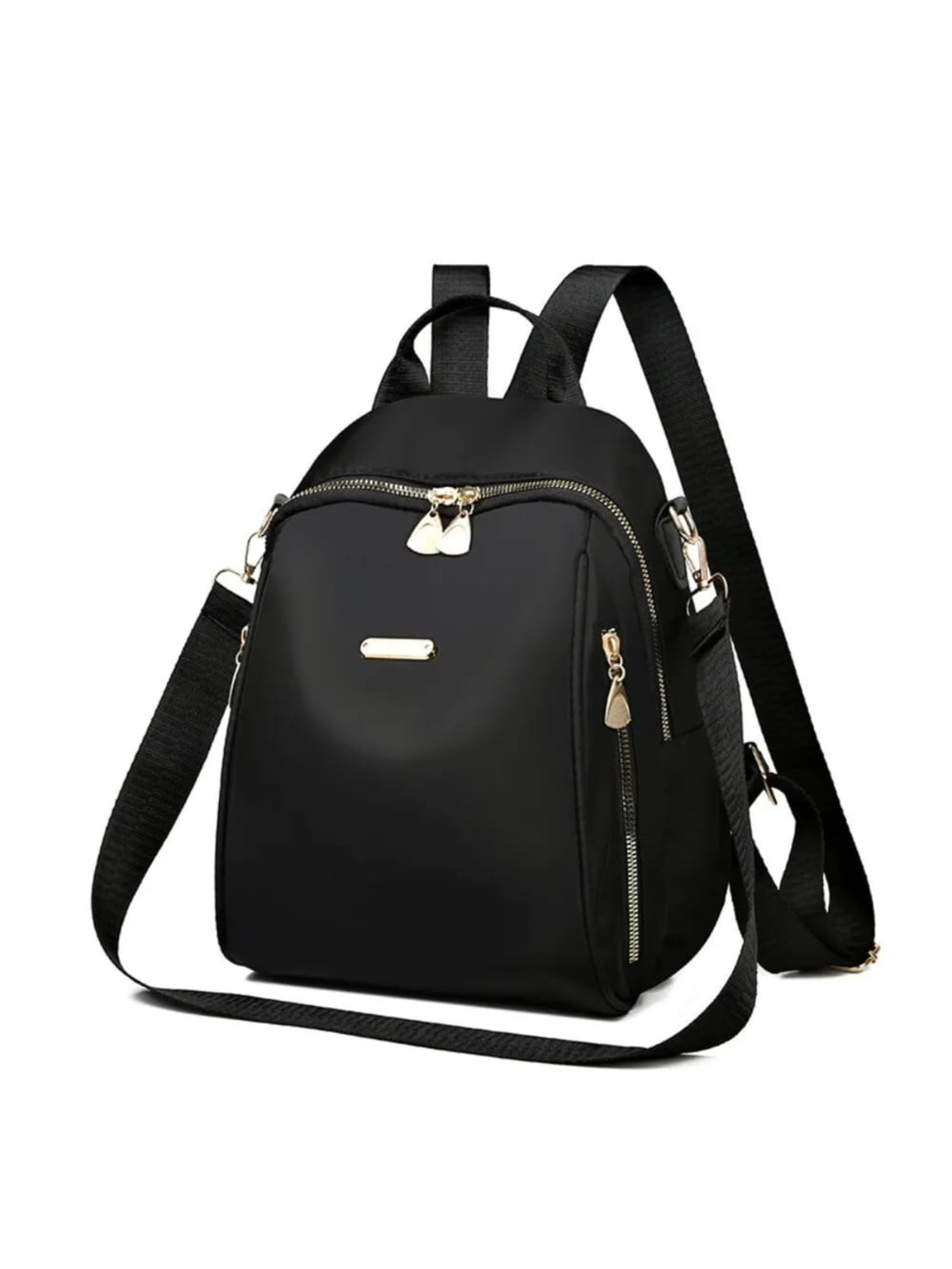 jaisom Women's Small Shoulder Bag, Girls Mini Bag Water Resistant Anti-theft Backpack Black College Backpack-picture-1