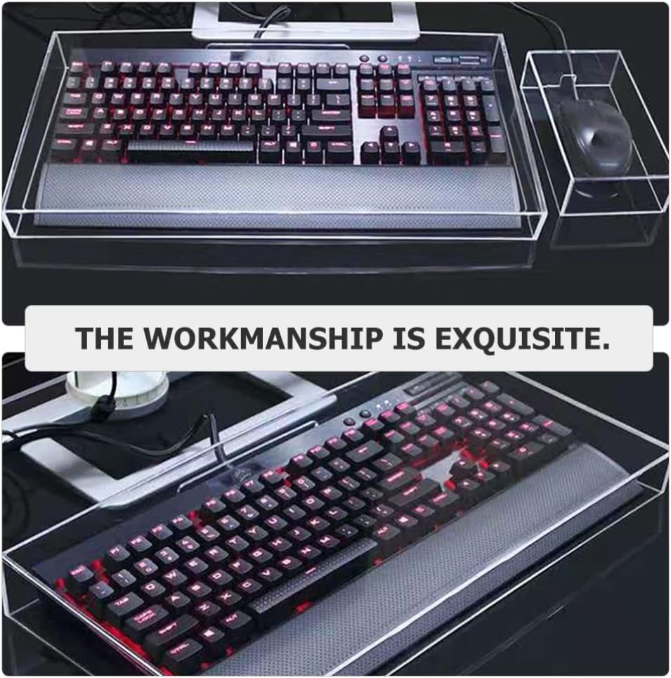 DECHOUS Keyboard Water Cover Dustproof Keyboard Case Transparent Universal Cover 470x235x55mm