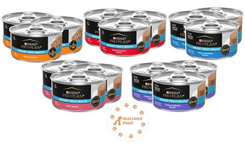 Pro Plan Focus Wet Cat Food Urinary Tract Health (Uth) Variety Pack, 5 Flavors, 3 Oz Cans (15 Total Cans) With Healthier Paws Sticker!!! #TOP7